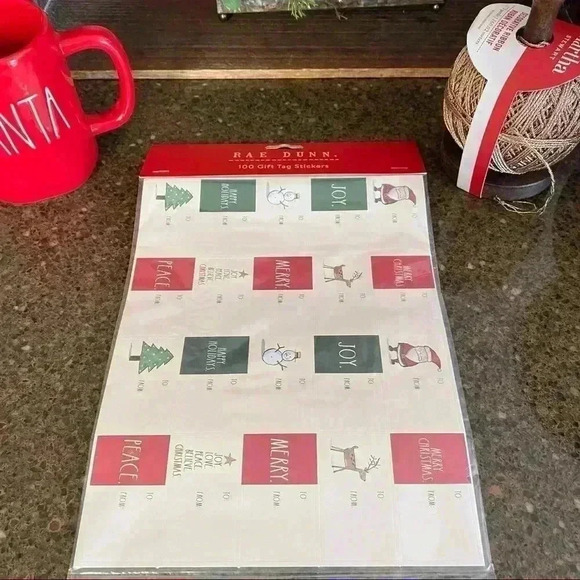 (2) PACKS OF GIFT TAG STICKERS. 100 per pack (200 TOTAL) - NEW Rae Dunn - Picture 13 of 13